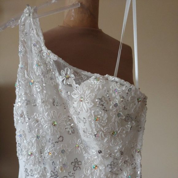 New Christopher Henry White Mermaid Wedding Dress - Picture 5 of 5
